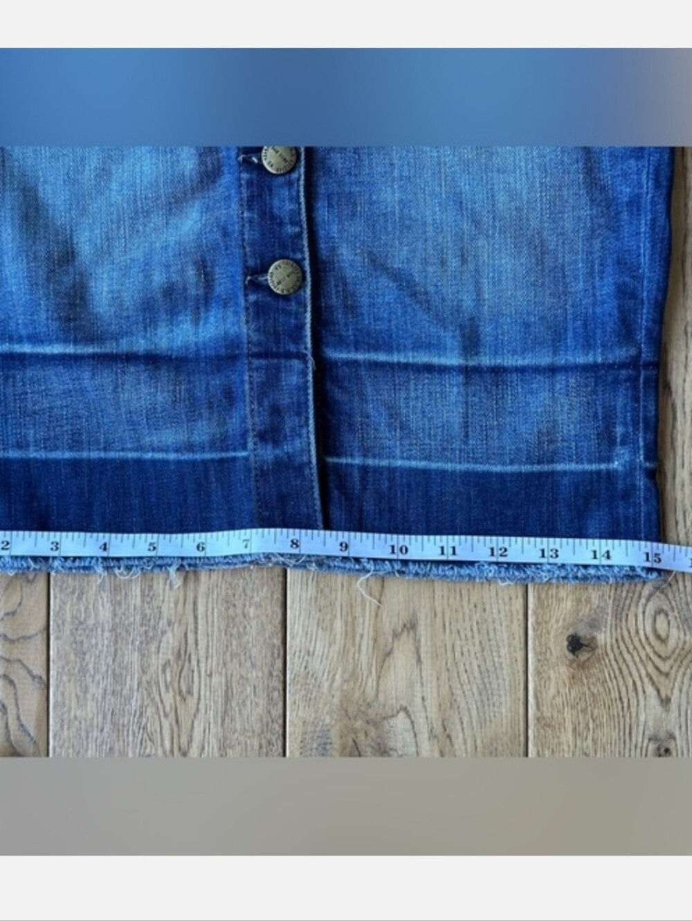 Current/Elliott Dotty Pocket Jean Skirt size 25 - Picture 13 of 13